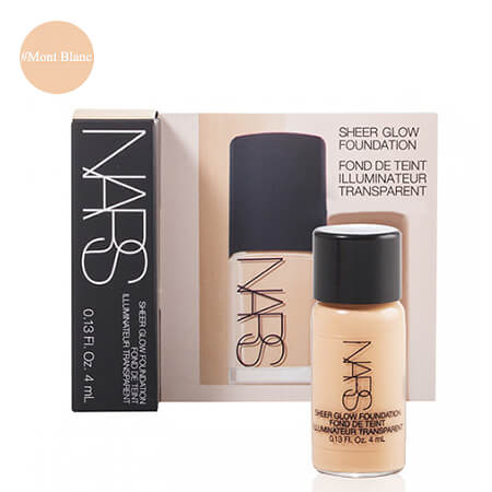 Nars Sheer glow foundation Illuminateur Transparent,Nars Sheer glow Mont Blanc,nars sheer glow ราคา,nars sheer glow foundation,nars sheer glow ขนาดทดลอง,nars sheer glow Mont Blanc รีวิว,